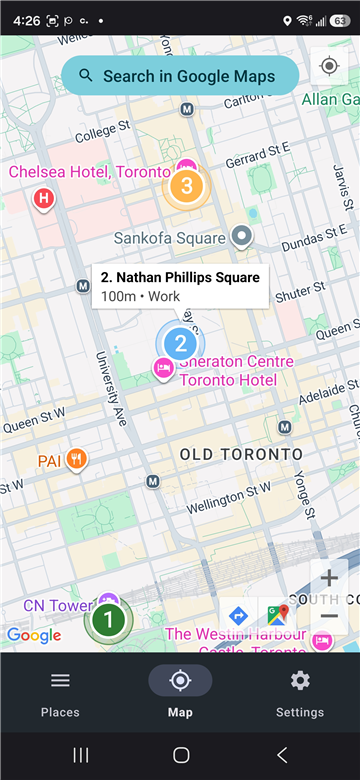 A Work zone saved at Nathan Phillips Square